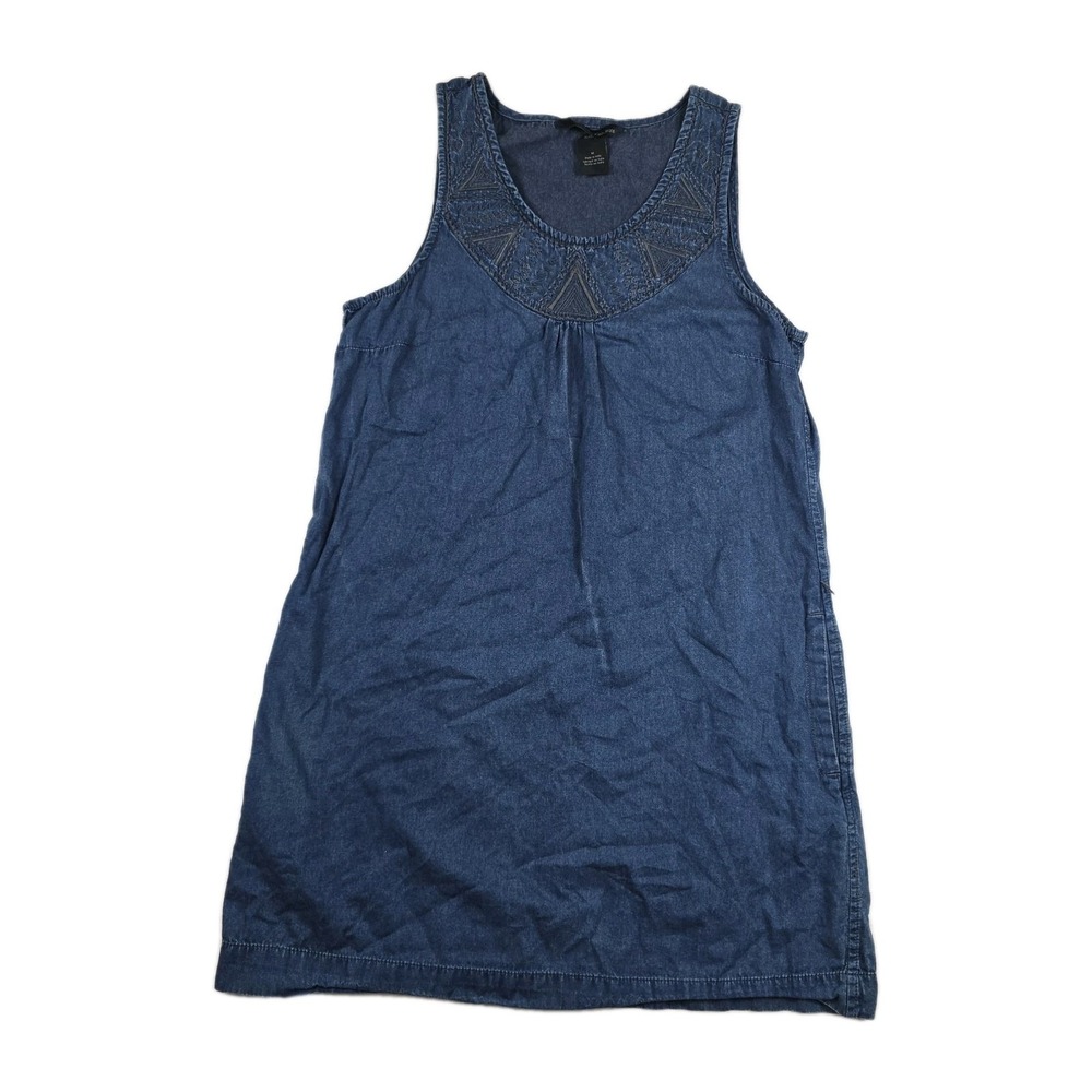 Calvin Klein Jeans‎ Women's Size Medium Blue Denim Shift Dress Sleeveless